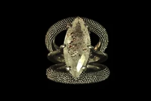 Embrace 1 - Silver ring with Super Seven Quartz