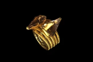 Eternity 2 - Ametrines Gold-Plated Silver Ring