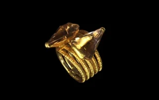 Eternity 2 - Ametrines Gold-Plated Silver Ring