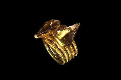 Eternity 2 - Ametrines Gold-Plated Silver Ring