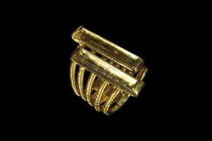 Eternity 4 - Scapolite Gold-Plated Brass Ring