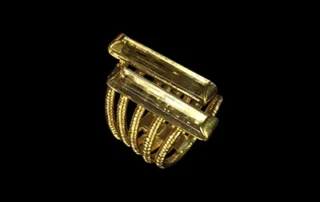 Eternity 4 - Scapolite Gold-Plated Brass Ring