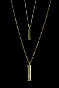 Cutting Edge:5 – Gold Plated Silver Pendant Necklaces with Scapolites vertical Cutting Edge 5: Gold Plated Silver Pendant Necklaces with Scapolites