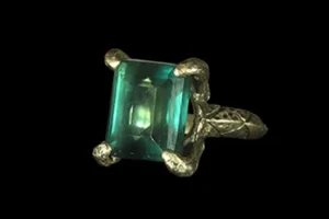 Snake Bite 8 – Deep-Green Fluorite Silver ring Snake Bite 8: silver ring with fluorite